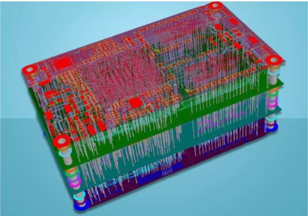 Are the layers of multilayer board PCB equidistantly distributed?