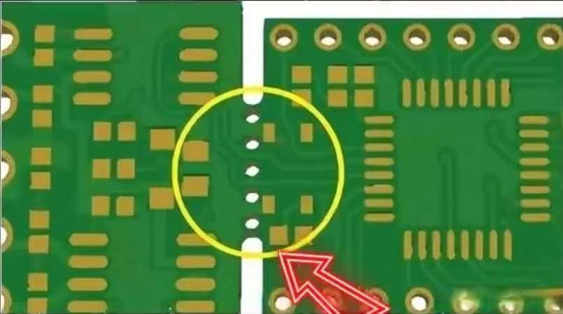 What is a PCB stamp hole?